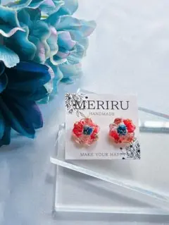 【匿名配送】本物のお花が入った ピアス　イヤリング