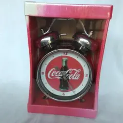 Coca-Cola アラーム時計 　ツインベル　(クローム）未開封