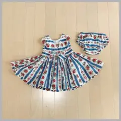 Cath Kids キャスキッズ ベビー ワンピース 0-3M 花柄 美品