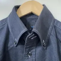 ワークシャツ/ボタンダウンシャツ/日本製/Mサイ/美品/ナイロン　ワーク