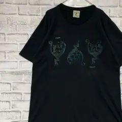 USA製90sヴィンテージTシャツ！シングルステッチ　ブラック半袖古着L721