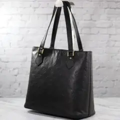 【美品】ルイヴィトン ヒューストン ヴェルニ マットブラック ショルダー トート