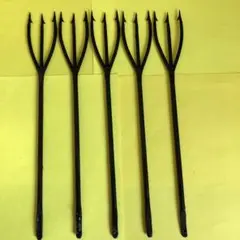No.002 釣具、漁具 ヤス5本セット 未使用品