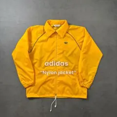 80s adidas アディダス デサント製 ナイロンジャケット イエロー 古着