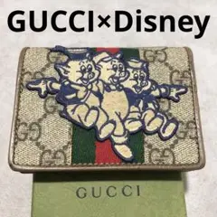 美品 GUCCI グッチ ディズニー 折り財布 マーモント シェリーライン ブタ