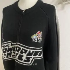 The Powerpuff Girls ジップアップセーター M ブラック