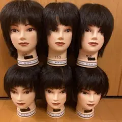 ⑥カットウィッグ　6体セット
