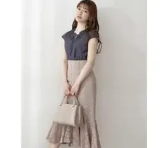 PROPORTION BODY DRESSING ノースリーブカッセンブラウス