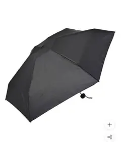 KiU 折りたたみ傘 LIGHT & SLIM（ブラック）　入れ物なし　一回使用