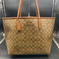【美品】COACH コーチ シグネチャー トートバッグ