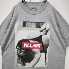 VILLANS　半袖　Tシャツ　XL　ビッグプリント　エロ T　セクシー　古着