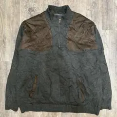ORVIS オービス ウールニット セーター ハーフジップ　プルオーバー