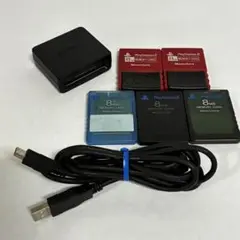 SONY PS3 メモリーカード アダプター 8MB メモリカード5枚セット