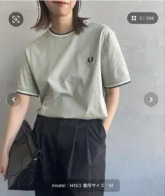 [FRED PERRY/フレッドペリー] ツインティップライン Tシャツ