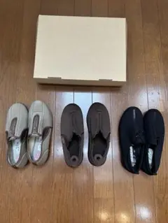 新品未使用　レディースシューズ(室内、屋外)3足 介護シューズ/健康得歩