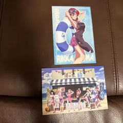 グリッドマンユニバース　ポストカード　海の家ver　六花ママ