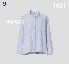 1021 +J UNIQLO スーピマコットンストライプシャツジャケット（長袖）