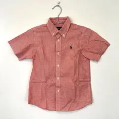 【再値下げ】ラルフローレン キッズ チェック半袖シャツ 120cm