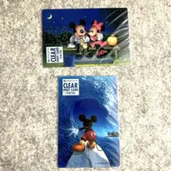 ［新品 未使用］ミッキー ミニー ディズニー 塩ビポストカード 2枚セット