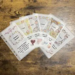 貯金リフィル saving バインダー　6穴リフィル Weekly