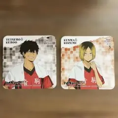 ハイキュー!! 極楽湯　黒尾鉄朗・孤爪研磨　コースター