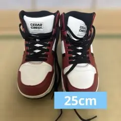 CEDAR CREST 赤白黒 ハイカットスニーカー