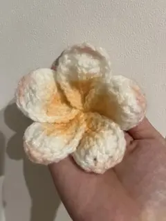 編み物　プルメリア　ハンドメイド　花　ハワイアン　ハイビスカス　ストラップ