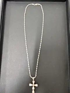 925シルバー クロス型ペンダントネックレス