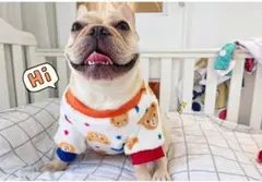 犬服 フレンチブルドッグ もこもこ 暖かい 動きやすい 着脱やすい 小型犬
