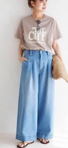 relume ワイド パンツデニム