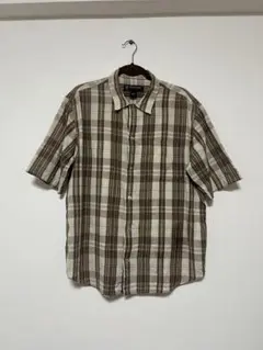 POLO JEANS COMPANY 半袖シャツ ブラウン系 チェック柄