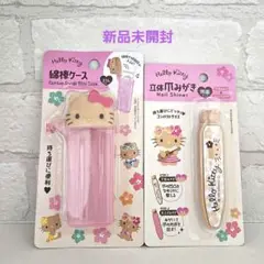 【新品未開封】日焼けキティ 綿棒ケース & 爪磨き セット ハローキティ