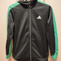 adidas ジャージ 黒/緑 サイズ160
