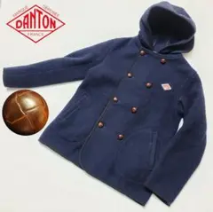 DANTON ダントン ウールモッサ ジャケットくるみボタン レディース フード