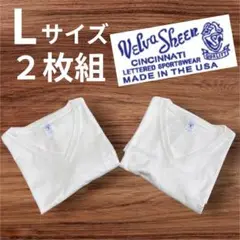 【Velva Sheen】定価５８００円　新品　白　Vネック　Lサイズ　Tシャツ