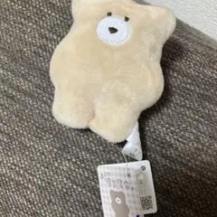 ベージュ クマ型 ぬいぐるみ タグ付き
