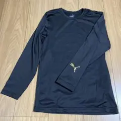 PUMA ブラック 長袖カットソー 150