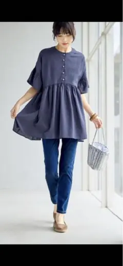 【未使用】 BB JEANS スキニージーンズ デニム L ウォッシュドブルー