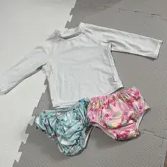 長袖ラッシュガードと水着2点セット