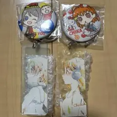 Aqours×yuno コラボアクリルキーホルダー+サンリオ缶バッジセット