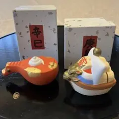 京焼　清水焼　東哉製　牛香合　干支　縁起物　共箱　N　5436 m87874695411_1.jpg?1727510135