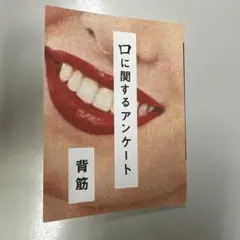 口に関するアンケート
