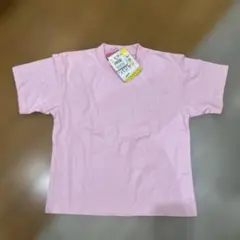お絵かきパジャマ　Tシャツ　無印　ピンク　クロップド　子供服　半袖