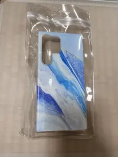 【本日限定価格】青と白のマーブル Galaxy S24 Ultraケース