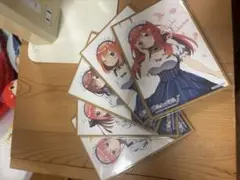 五等分の花嫁　一花、二乃、三久、四葉、五月　5枚セット　色紙