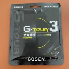 【新品未使用】ゴーセン G-TOUR3_17_ブラック (TSGT31BK)