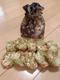 お手玉 小さめ10個数 巾着つき