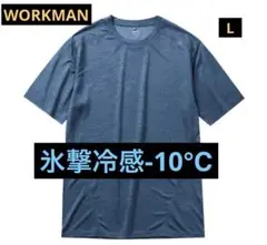 ワークマン　 氷撃冷感-10℃Tシャツ　 コハク杢　L 新品