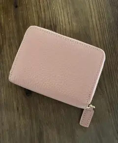 美品★GISELLE ピンク レザー ミニ財布 オールドピンク