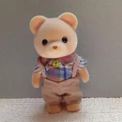 シルバニア　おとな服　チェックシャツとベージュズボンセット